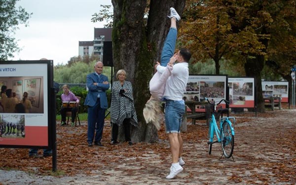 Dancers performing